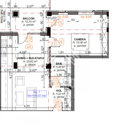 Apartament cu 2 camere si terasa in Terra Gardens (Valea Chintaului)