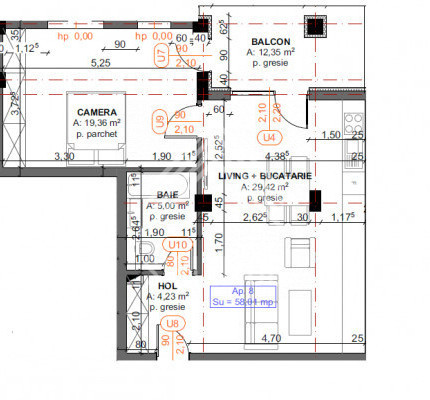 Apartament cu 2 camere si terasa generoasa in Terra Gardens (Valea Chintaului)