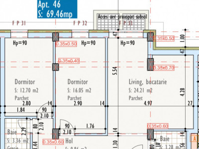 Apartament cu 3 camere in complex rezidential nou, Someseni