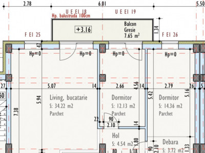 Apartament cu 3 camere si balcon in complex rezidential nou, Someseni