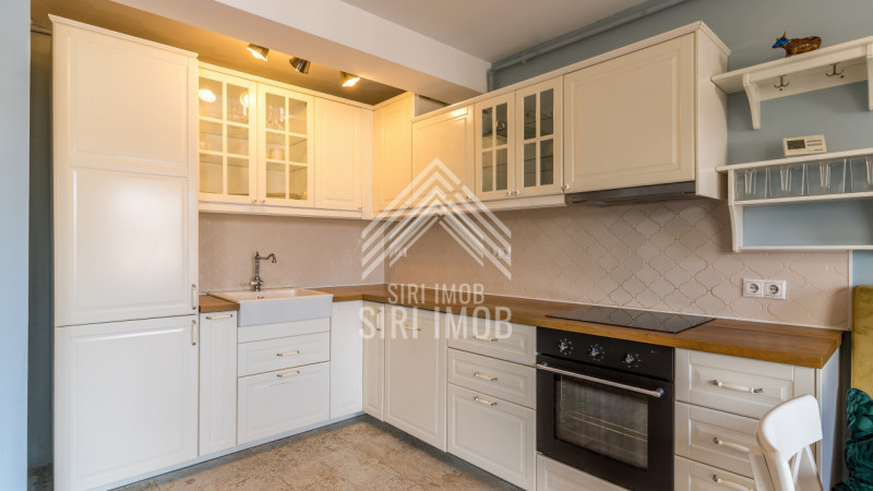 Apartament semicentral ultrafinisat cu 3 camere, 2 balcoane si parcare subterana