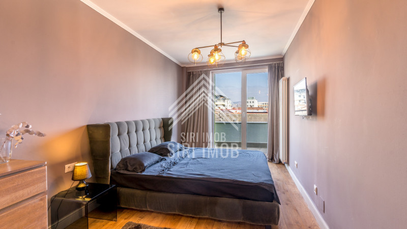 Apartament semicentral ultrafinisat cu 3 camere, 2 balcoane si parcare subterana
