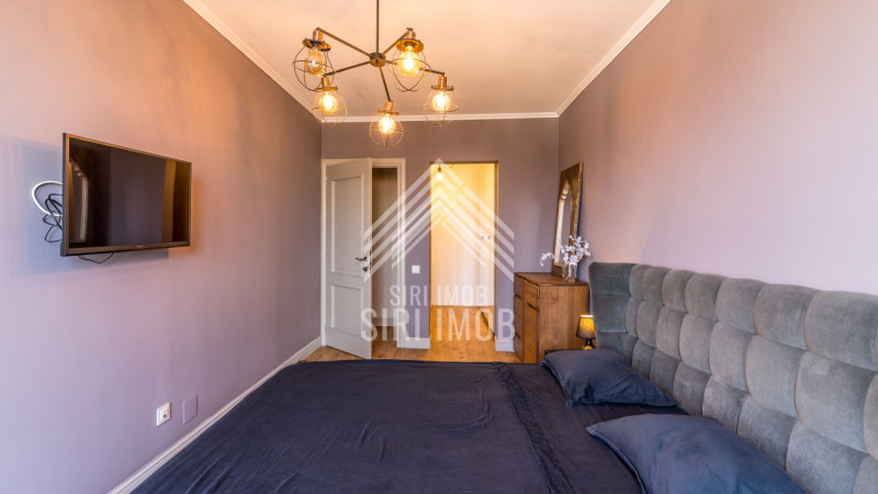 Apartament semicentral ultrafinisat cu 3 camere, 2 balcoane si parcare subterana
