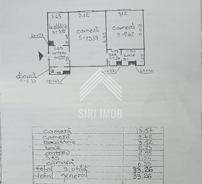 Apartament 2 camere, cartier.Manastur, zona Sirena, etaj intermediar