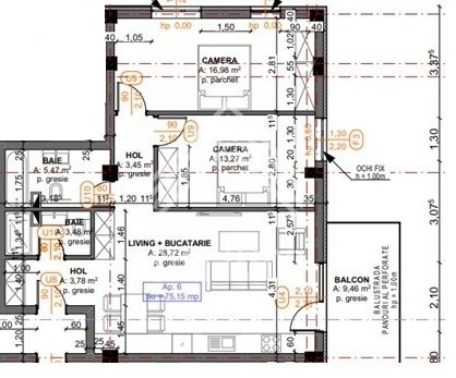 Apartament cu 3 camere si terasa in Terra Gardens