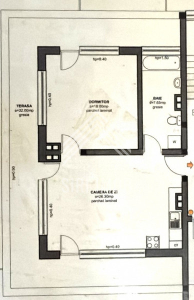 Apartament 2 camere, calea Baciului, str.Jupiter, parcare, terasa 