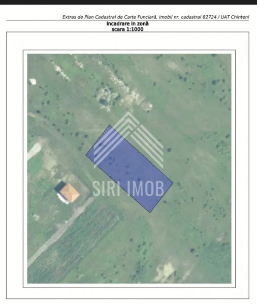 Teren intravilan parcelabil, CU emis, Chinteni cu panorama spre Cluj