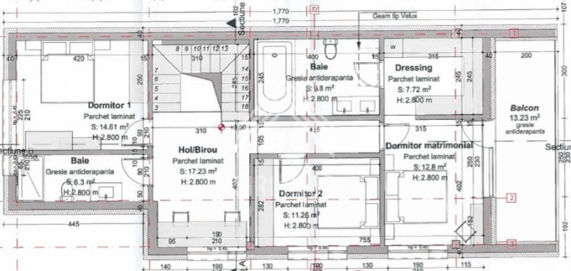 Casa individuala 4 camere, cart.Marasti, zona Farmec ,teren 655mp, gradina 400mp