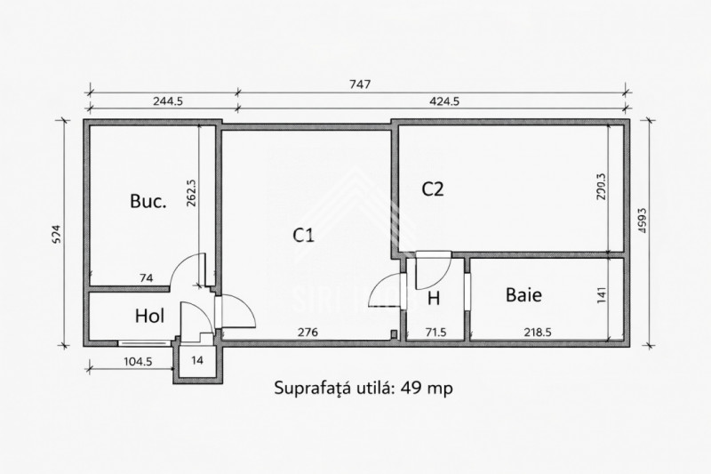 Apartament 2 camere, Semicentral, poziție excelentă, etaj intermediar,zonă verde