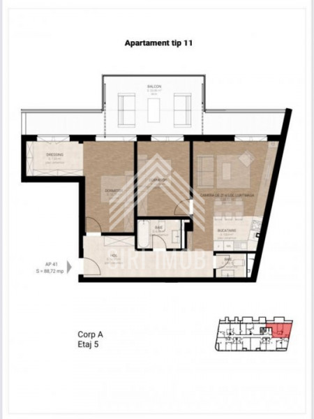 Apartament 3 camere, zona Garii, incalzire pardoseala, terasa, parcare subterana