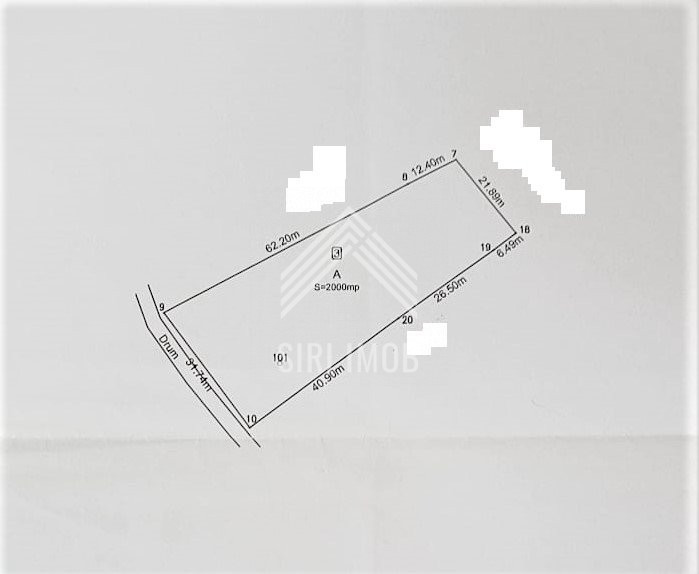 Teren extravilan 2000mp, BACIU, zona Valea Seaca, front 32ml 