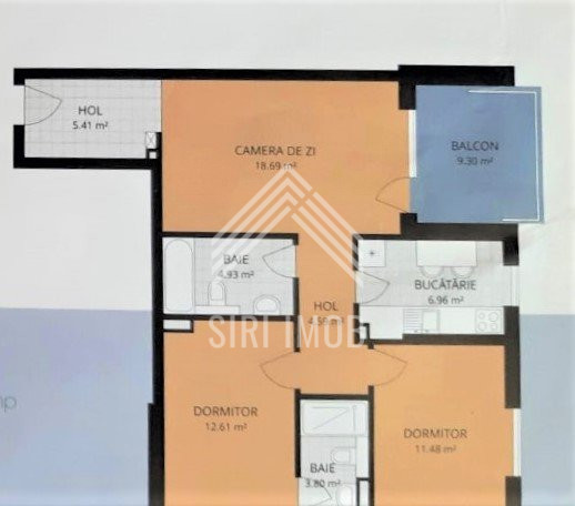 Apartament 3 camere, cart.Buna ziua, GrandHill, 2 bai, terasa, parcare subterana