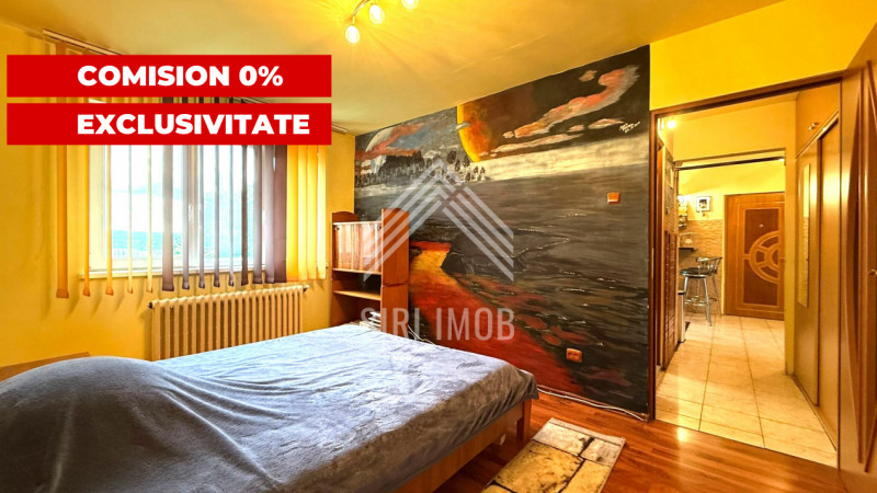 Apartament 3 camere,cart.Manastur,aleea Balea, balcon,baie cu geam  