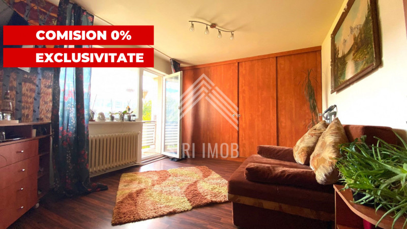 Apartament 3 camere,cart.Manastur,aleea Balea, balcon,baie cu geam  