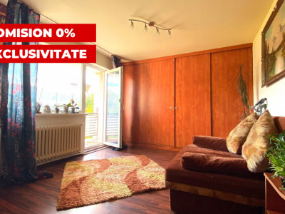 Apartament 3 camere,cart.Manastur,aleea Balea, balcon,baie cu geam  