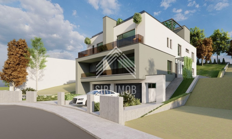 Casa tip duplex, zona VORONET, view spre oras, rooftop, garaj, 3 bai, 2 balcoane