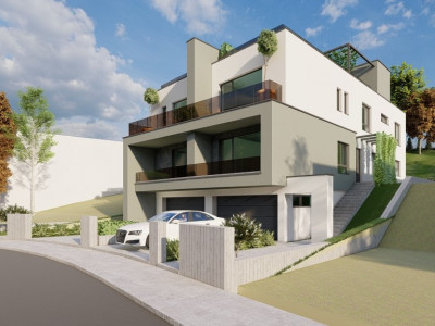 Casa tip duplex, zona VORONET, view spre oras, rooftop, garaj, 3 bai, 2 balcoane